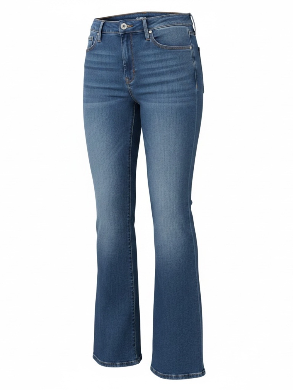 Lands' End Women's Indigo Flare Jeans mid-rise size 12